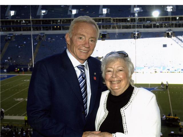 Jerry Jones with his mother Arminta Jones